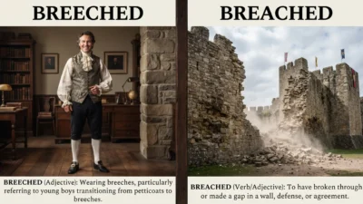 breeched vs breached