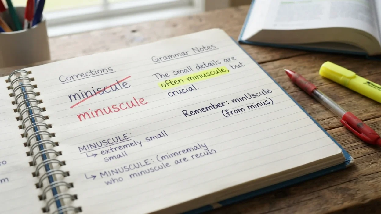 minuscule vs miniscule