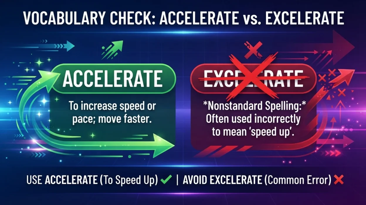 excelerate or accelerate
