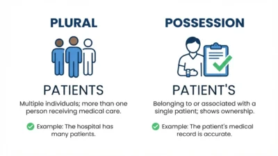 patients vs patient’s