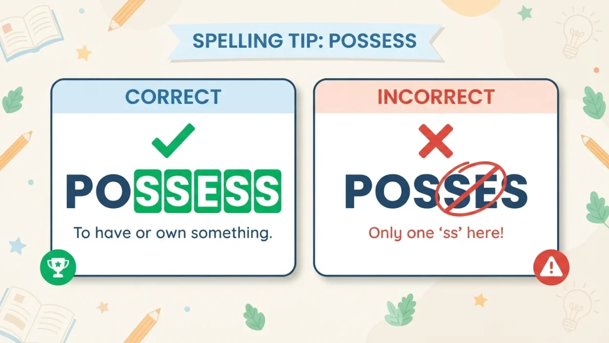 possess vs posses