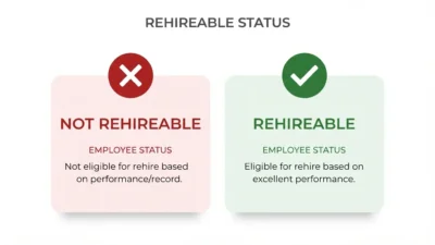 rehireable vs rehirable