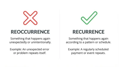 reoccurrence vs recurrence