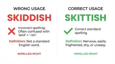 skiddish vs skittish