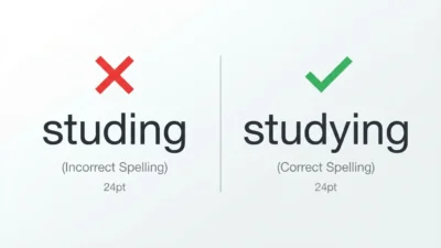 studying vs studing