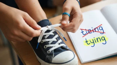 tieing vs tying