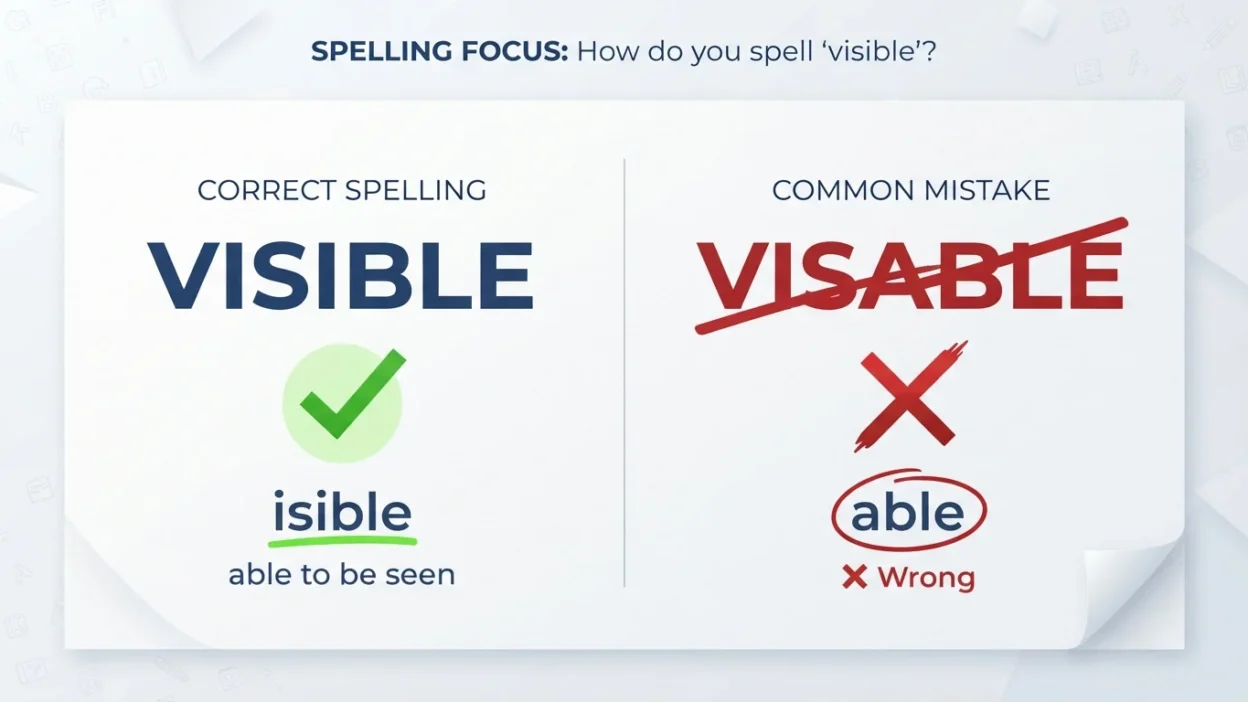visible or visable