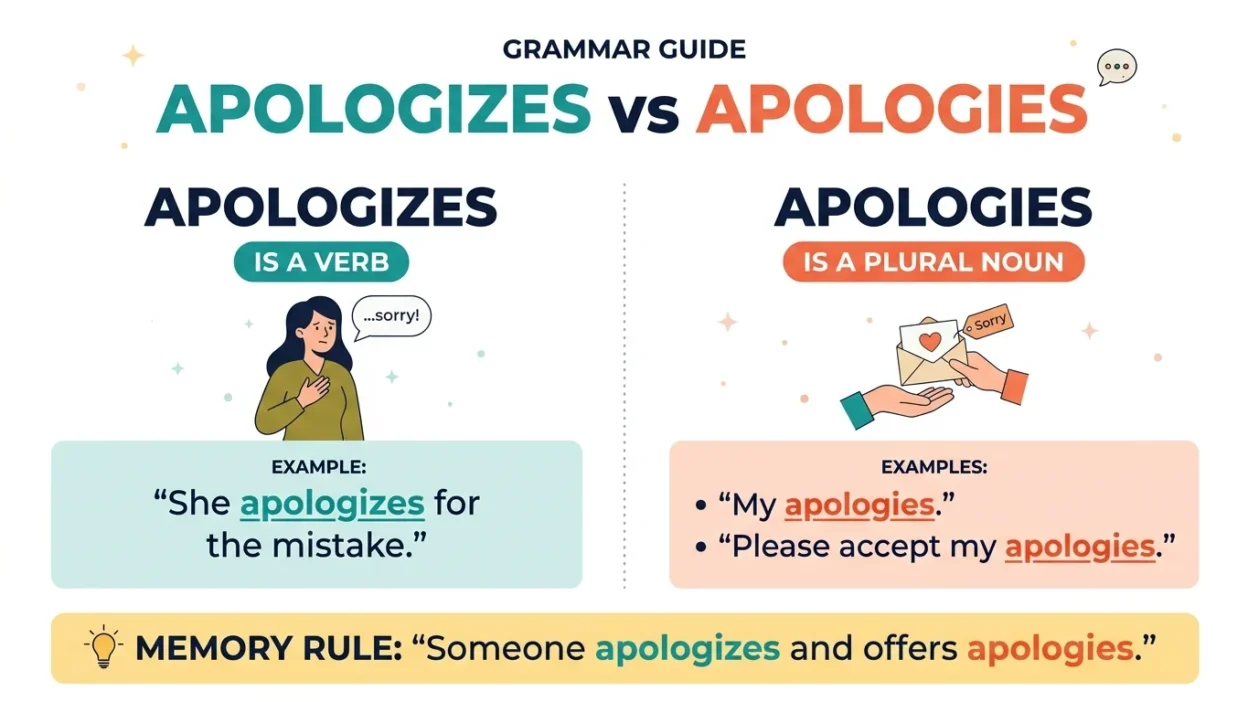 apologizes vs apologies
