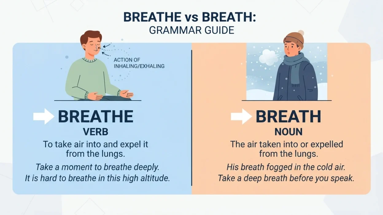 breath vs breathe