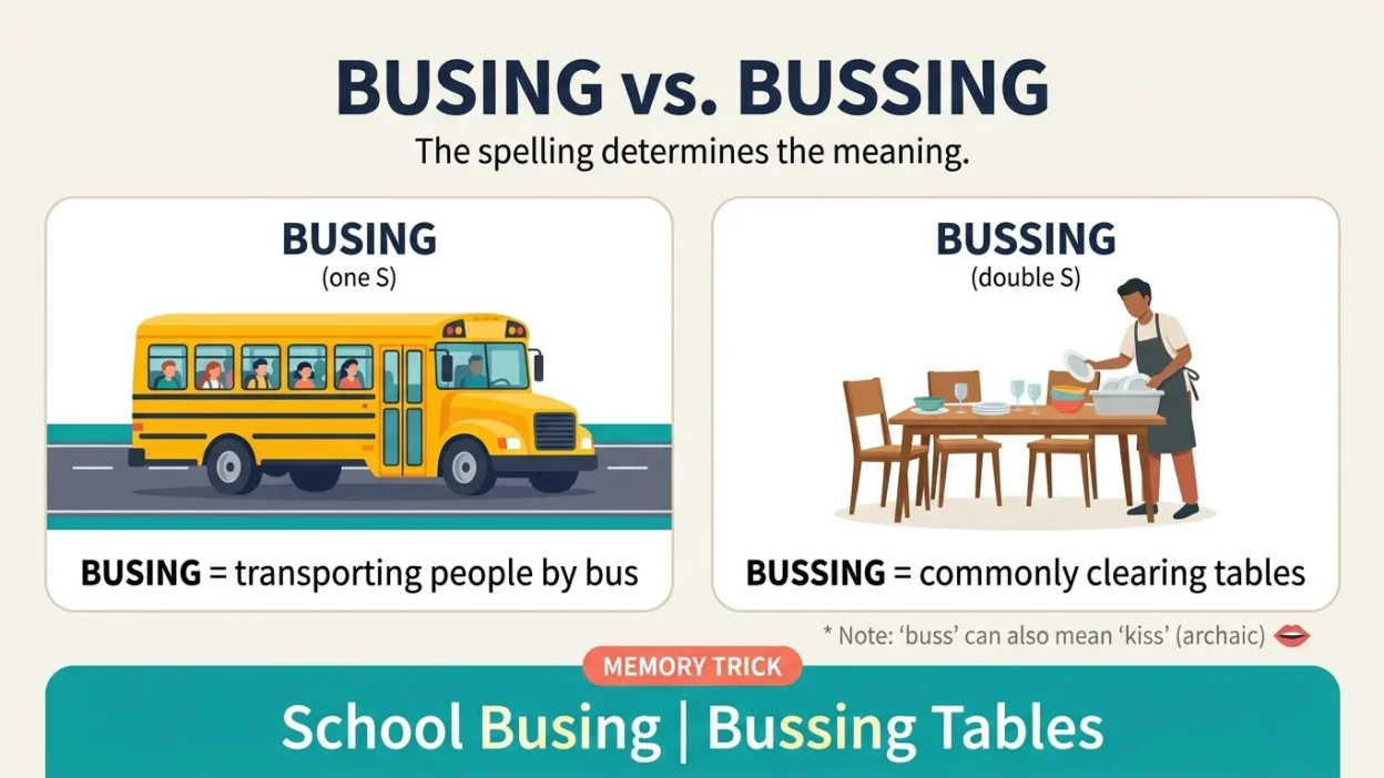 bussing vs busing