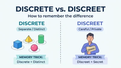 discrete vs discreet