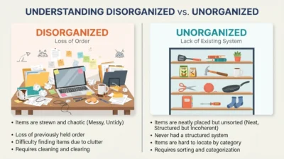 disorganized vs unorganized