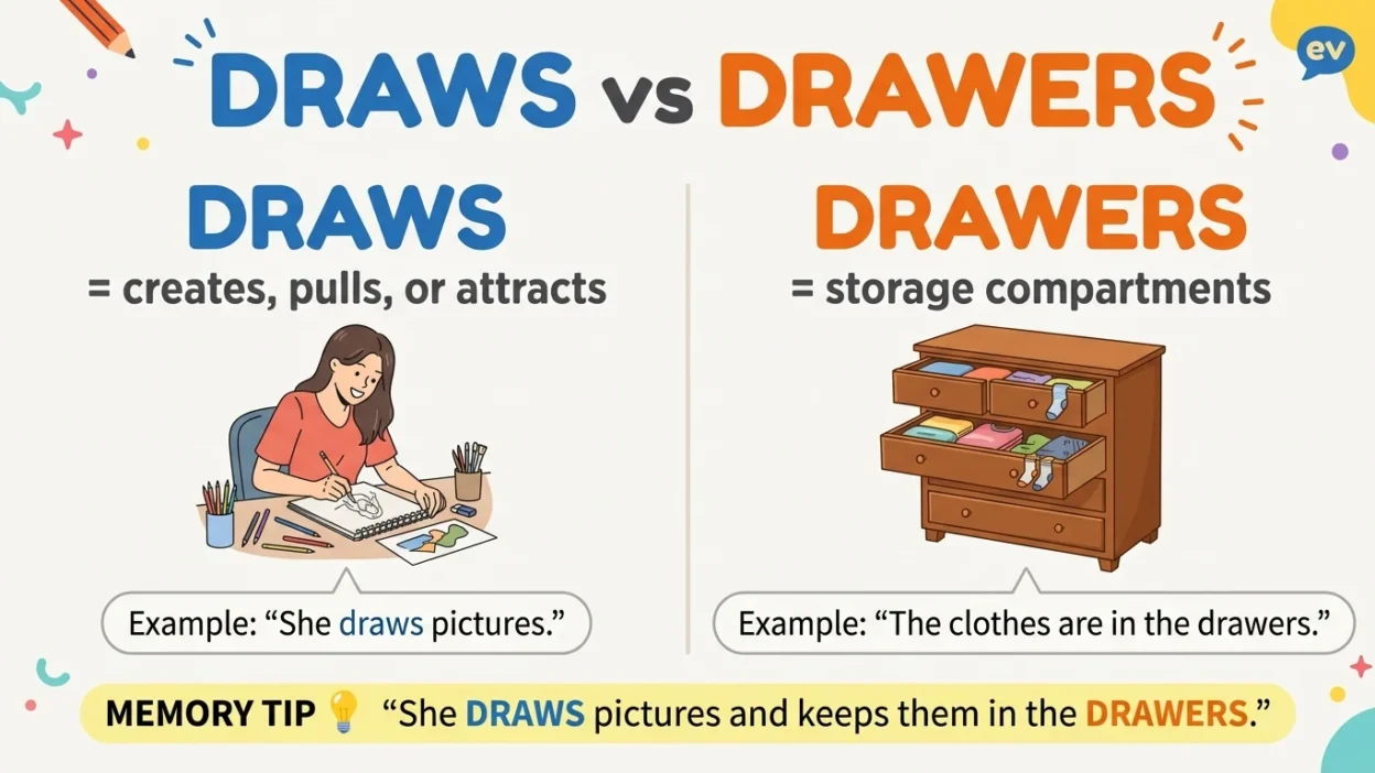 draws vs drawers