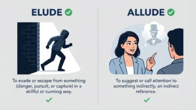 elude vs allude