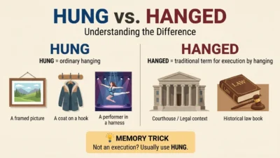 hung vs hanged