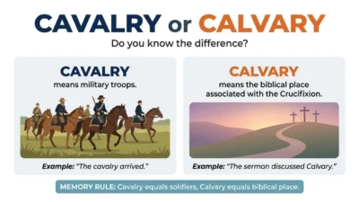 cavalry or calvary