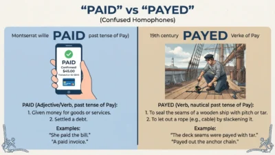payed vs paid