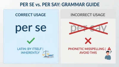 per se vs per say