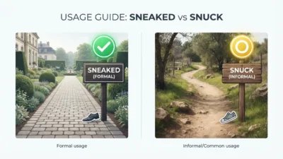 sneaked vs snuck
